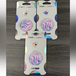 PopSockets Pop Grip Premium Phone Grip and Stand & Swappable Top BUNDLE